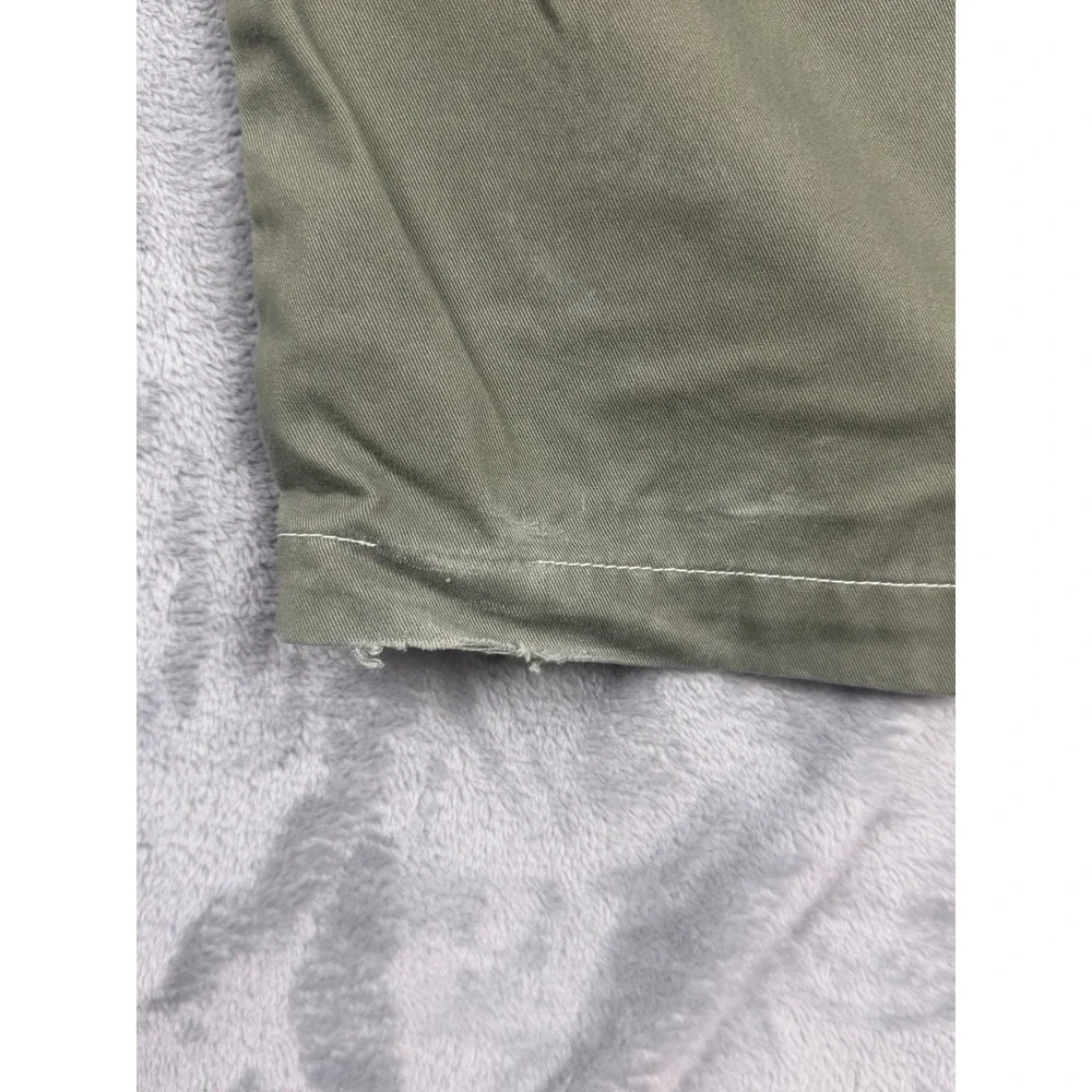 True Religion Cargo Pants Mens 36 Olive Green Contrast Stitch Straight Leg